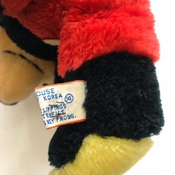 Mickey Mouse Soft Plushie Beanbag Stuffed Animal Disney Vintage 1980s - Picture 5 of 5